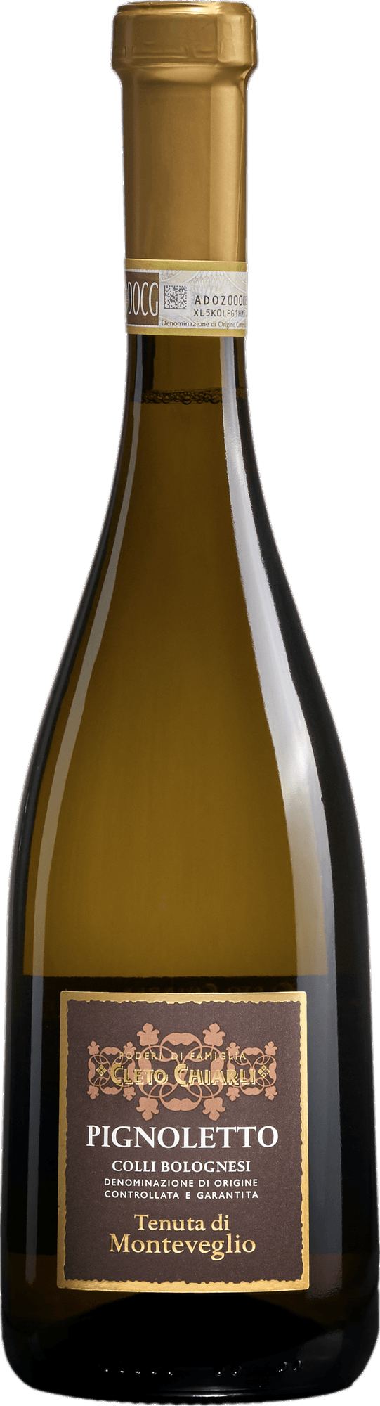 Bottiglia di Tenuta Monteveglio Colli Bolognesi Pignoletto DOCG Frizzante Cleto Chiarli